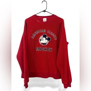 VINTAGE MICKEY MOUSE DISNEY AMERICAN CLASSIC FLEECE‎ SWEATSHIRT Size medium